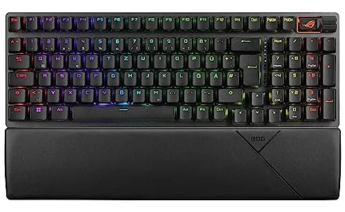 ASUS ROG Strix Scope II 96 Wireless - Mechanische Gaming Tastatur mit ROG NX-Switches, Tri-Mode-Verbindung und handballenfreundlicher Ablage für ultimatives Gaming-Erlebnis