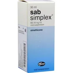 SAB Simplex Suspension zum Einnehmen - Reimport 30 ml - Rezeptfreies Arzneimittel zur Linderung von Blähungen und Völlegefühl - 30 ml für schnelle Erleichterung