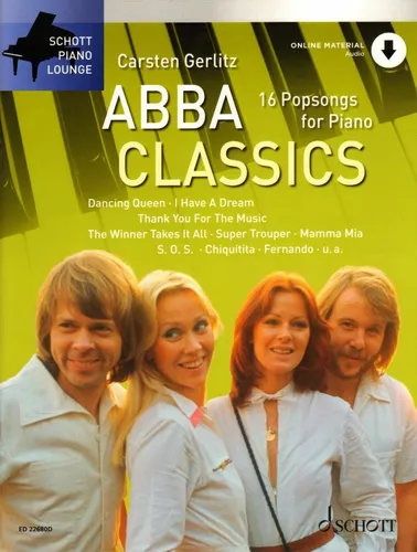 Schott Piano Lounge ABBA Classics Noten für Klavier mit Download Code C. Gerlitz
