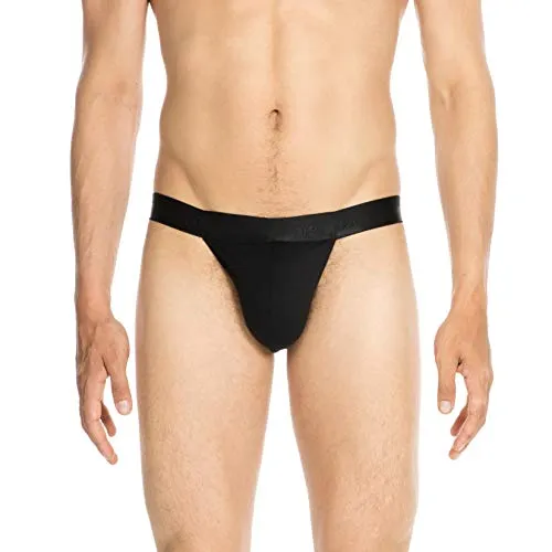 HOM Herren Classic Tanga Schwarz XL - Herren-Strings aus modalem Baumwollmaterial, perfekt für den Alltag. Die Tanga-Form sorgt für uneingeschränkte Bewegungsfreiheit, ideal für sportliche Aktivitäten.