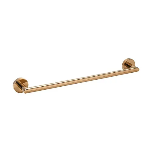 BORAL Handtuchhalter Gold Kupfer poliert - Eleganter Handtuchhalter für Bad & Küche, aus hochwertigem Messing mit polierter Oberfläche, wahlweise zum Bohren oder Kleben – ideal für stilvolle Einrichtung.