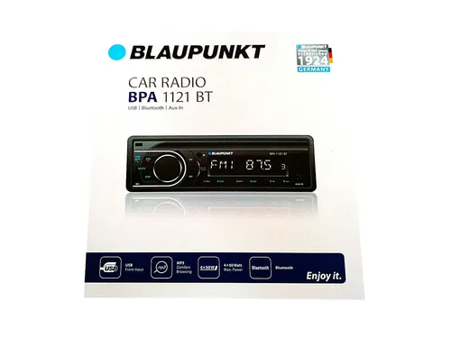 Blaupunkt BPA1121BT Autoradio - Autoradio mit Bluetooth, USB und AUX, ideal für Musikliebhaber mit 4x50W High Power und animiertem Display für ein modernes Fahrerlebnis.