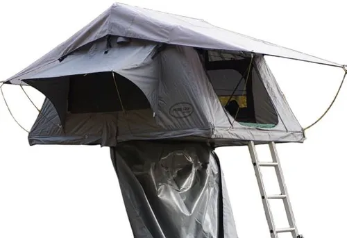 Prime Tech Dachzelt Wasteland L - Leicht & Wasserdicht - Dachzelt für Autos, nur 50 kg leicht und ideal für schnelle Montage. Optimale Platznutzung mit 240 x 140 cm Liegefläche, wetterfest und stabil für jedes Abenteuer.