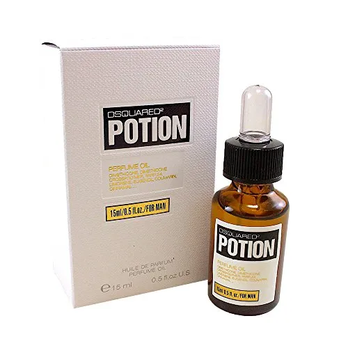 Dsquared2 Potion for Man Parfumöl 15ml - Herrendüfte mit verführerischem Duft, der Bergamotte, schwarze Johannisbeere und Veilchen vereint – für den modernen Mann, der Eindruck hinterlassen möchte.