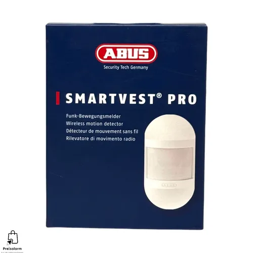 ABUS Smartvest Pro Bewegungsmelder - kabellos, haustierfreundlich - Bewegungsmelder für Flur, Wohnzimmer, Technikraum & mehr, erkennt zuverlässig Bewegungen und schützt vor Diebstahl. Einfache Montage und haustierfreundlich, ideal für Ihr Zuhause.