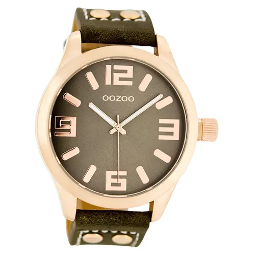Oozoo Damenuhr Timepieces C1158 braun Lederarmband Quarz Analoguhr UOC1158