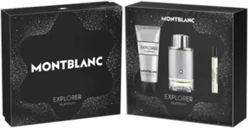 Montblanc Explorer Platinum Eau De Parfum Spray 100ml Set 3 Artikel