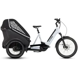 Cube Trike Family Hybrid 1500 2024 - flashwhite mit Reflex - E-Bike für die ganze Familie, ausgestattet mit einem leistungsstarken Motor und komfortablem Design für unvergessliche Ausflüge.