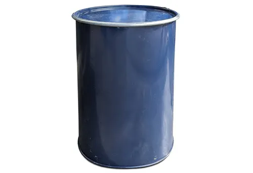 Plasteo Regentonne 200 Liter - Vielseitiges Metallfass mit Deckel - Regentonne aus robustem Stahl mit 200 l Fassungsvermögen, ideal für die Regenwassernutzung und vielseitig einsetzbar als Stehtisch oder Feuertonne.
