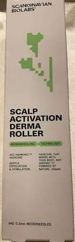 Scandinavian Biolabs Scalp Activation Roller Dermaroller 1 Stk - Faszienrollen, 540 Titannadeln für effektives Microneedling zur Stimulation der Kopfhaut und Förderung gesunden Haars.