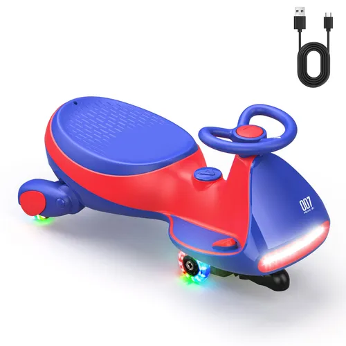 FanttikRide N7 Pro Kinder Elektroauto, Elektrisches Rutschauto mit Pedal, Typ C aufladbar Batterie Kinder Auto, 2 Geschwindigkeit Kippschutz Leucht...