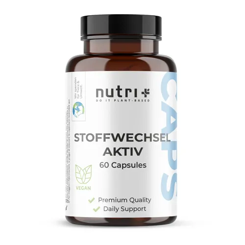 Stoffwechsel Aktiv Kapseln - 60 Caps hochdosiert - Vitamine, Mineralstoffe & Q10