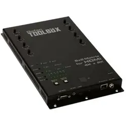 GefenToolBox 6x2 Matrix für HDMI 4Kx2K - Video/Audioschalter - Hochwertiger Video/Audioschalter für bis zu 6 HDMI-Quellen, ideal für die flexible Nutzung von 4K-Inhalten. Kompakt und benutzerfreundlich für professionelle Anwendungen.