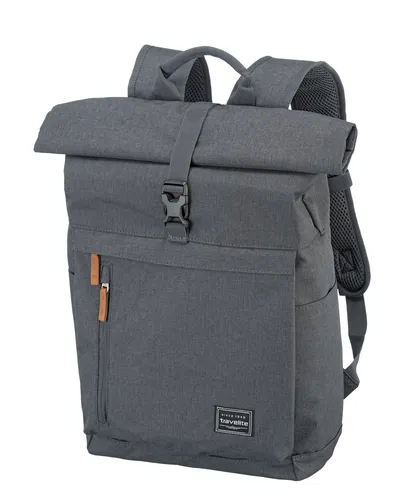 Travelite Basics Rollup Rucksack 60 cm - Vielseitiger Handgepäck-Rucksack mit 35L Volumen, gepolstertes Laptopfach bis 15,6 Zoll und ergonomischer Tragekomfort für Reisen