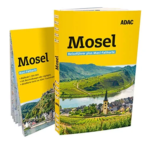 ADAC Reiseführer plus Mosel: Mit Maxi-Faltkarte und praktischer Spiralbindung