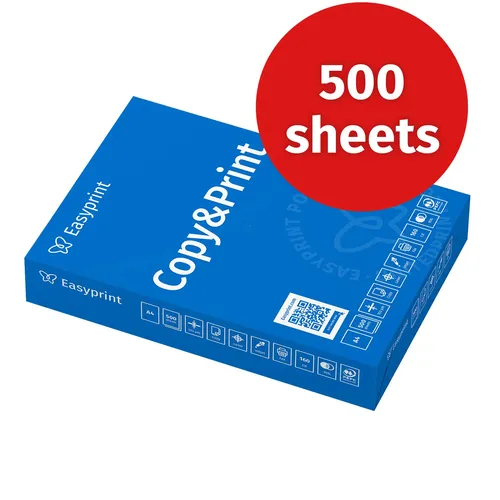 Easyprint Druckerpapier Kopierpapier 2500 Blatt - Papier für professionelle Druck- und Kopierergebnisse, hochweiß (CIE 160), PEFC-zertifiziert und ideal für Büro und Zuhause.