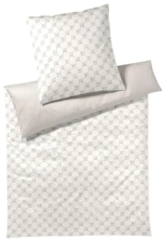 JOOP! Bettwäsche Cornflower Double 4083 Mako-Satin, Mako-Satin, Doubleface beige