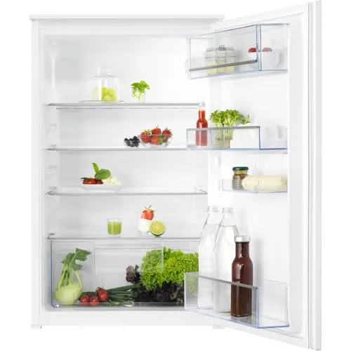 AEG TSK5O881ES - Einbaukühlschrank ohne Gefrierfach, Nischenhöhe 88 cm, 142 L, Schlepptürtechnik und geräumige Gemüseschublade für optimale Frische