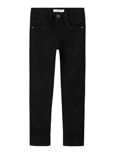 Name IT Jungen Nkmsilas Xslim 2002-tx Noos Slim-fit-Jeans, Schwarz, 98 EU