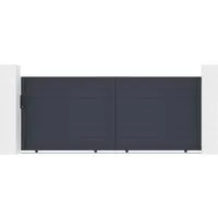 Casanoov Elektrisches Schiebetor Eiger 3,5m mit Antrieb C600 - Komplettset für Ihr elektrisches Schiebetor: Aluminiumtor 348cm x 163cm, leistungsstarker Motor bis 600kg. Inklusive Zubehör wie LED Blinkleuchte und Fotozellen für sicheren Betrieb.