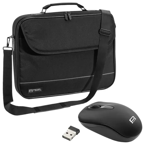 NOTEBOOK Laptop TASCHE 17 Zoll 17,3 Notebooktasche Schutz Case + schnurlose Maus