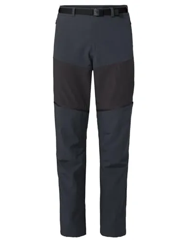 VAUDE Men's Elope ZO Pants - Phantom Black, Größe 54 - Wanderhosen aus elastischem Material mit Gürtelschlaufen, ideal für Outdoor-Aktivitäten. Ausgestattet mit 2 Fronttaschen und einer praktischen Beintasche.