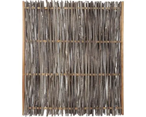 T&J PEPE Haselnusszaun 120 x 140 cm braun - Gartenzäune aus geflochtenen Haselnussruten, ideal für Sichtschutz und Robustheit. Der Zaun fügt sich harmonisch in die Umgebung ein und bietet langlebigen Schutz vor Wind und Wetter.