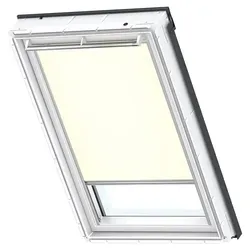 VELUX Original Sichtschutz-Rollo mit Haken (RHL) - Beige, maßgeschneidert für VELUX Dachfenster, einfache Montage und drei Höheneinstellungen für optimale Privatsphäre