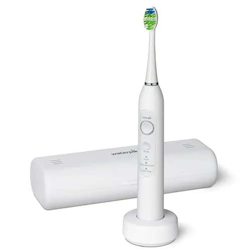 Waterpik Sensonic Elektrische Zahnbürste - Wiederaufladbar mit 3 Modi - Elektrische Zahnbürste für Erwachsene mit 3 Putzmodi und klinisch nachgewiesener Plaque-Entfernung. Mit ergonomischem Design und bis zu 4 Wochen Akkulaufzeit ideal für gesunde Zähne und Zahnfleisch.