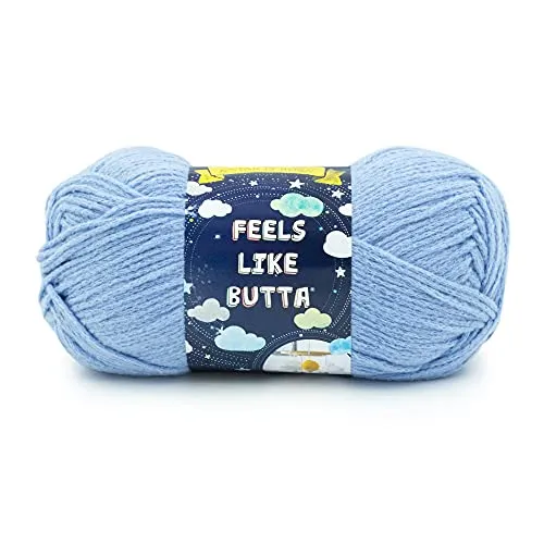 Lion Brand Yarn Feels Like Butta, weiches Kammgarn zum Stricken, Häkeln und Basteln, Immergrün, 1 Packung