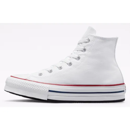 Converse Chuck Taylor All Star Eva Lift Sneaker, White Garnet Navy, 38 EU - Sneaker mit leichtem Canvas-Obermaterial und trendiger Plattformsohle für einen stylishen Auftritt.