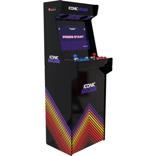 IARC REVOLUTION - Iconic Arcade Spielautomat Revolution - Arcade Gaming für Zuhause mit Raspberry Pi 4, spielbereit mit 16 Tasten und 2 Joysticks. Genießen Sie Retro-Spiele auf einem 21" Full-HD-Bildschirm!