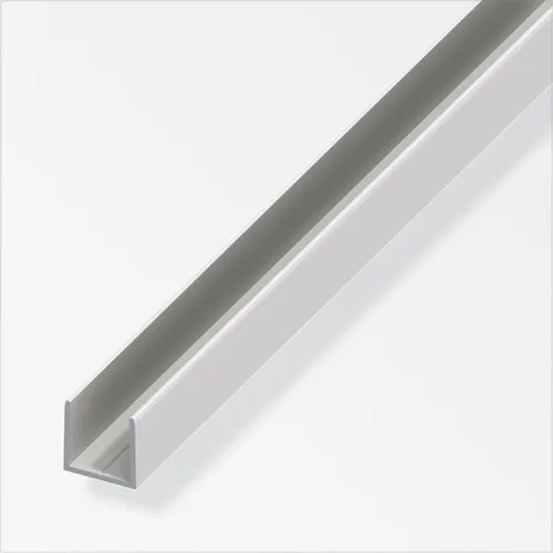 alfer U-Profil 18,9 x 18 x 2000 mm silber Profil Aluminiumprofil U Schiene