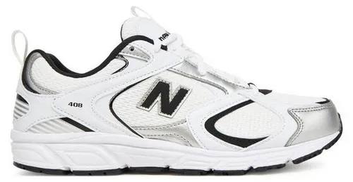 New Balance 408 Damen Sneaker in Schwarz-Weiß, Gr. 44 - Sportliche Sneaker für Freizeit-Looks, inspiriert vom New Balance 530. Atmungsaktives Obermaterial und regulierbare Schnürung für optimalen Tragekomfort. Ideal für einen lässigen Streetstyle.