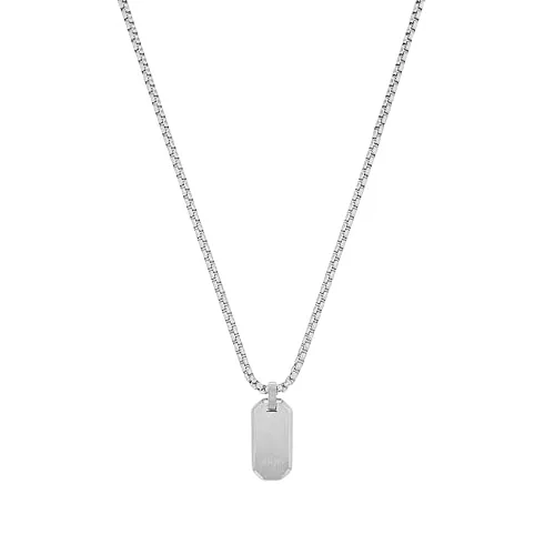 JOOP! Herren Kette mit Anhänger aus Edelstahl, 50+5 cm, stilvoll und elegant - Elegante Herren-Kette mit Anhänger von JOOP! aus hochwertigem Edelstahl. Mit einer Länge von 50+5 cm und praktischem Karabinerverschluss ist sie ideal für jeden Anlass. Perfekt verpackt als Geschenk – für einen stilvollen Auftritt.