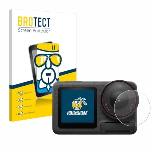 BROTECT Schutzglas für DJI Osmo Action 5 Pro (Linse) Schutzfolie Panzer Folie Glas [Extrem Kratzfest 9H, Anti-Fingerprint, Ultra-Transparent]