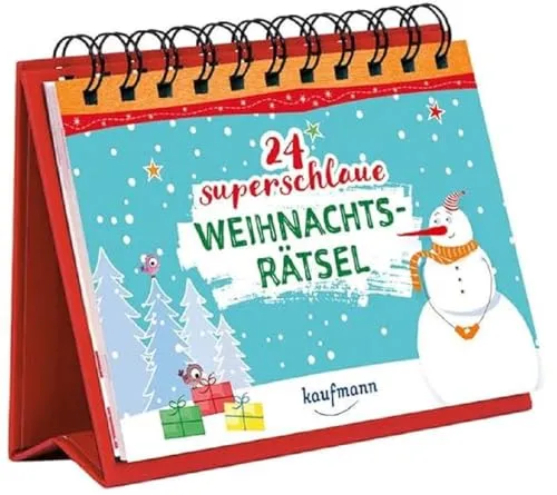 superschlaue Weihnachtsrätsel (Adventskalender für Erwachsene: Aufstell-Buch mit Rätseln) 24