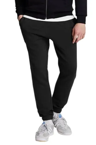 Lyle & Scott Jogginghose Herren Schwarz | Slim Sweatpant Hose für Männer | Baumwolle mit Bündchen Trainingshose Herren | XS-XXL