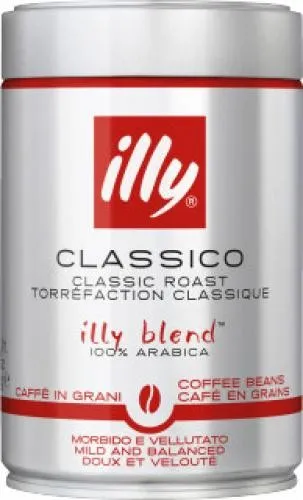 Illy Classico Kaffeebohnen 250g - Kaffeebohnen, hochwertige Mischung für ein vollmundiges Aroma und perfekten Kaffeegenuss.