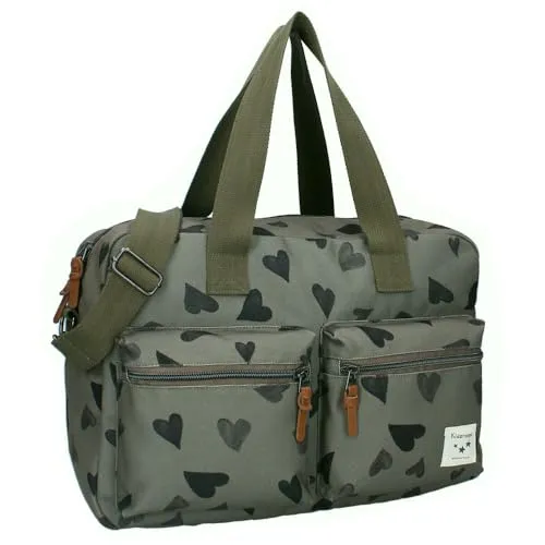 Vadobag Umhängetasche - Große Grüne Baby Wickeltasche mit Wickelunterlage - Umhängetasche für Eltern, inklusive Wickelunterlage und stylischem Design - praktisch und funktional für unterwegs.