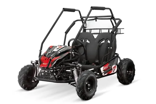 NITRO MOTORS Gokart 212cc Automatik midi Kinder Buggy Forest PRM, Farbe:Rot