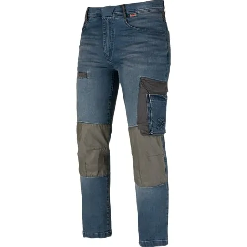 Würth MODYF Workerjeans Janus - Moderne Arbeitsjeans für Herren, bequem und langlebig mit 330 g/m² in Größe 42, Farbe Blau