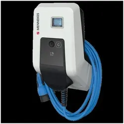 MENNEKES Wallbox AMTRON Professional 22 C2 ativo - E-Mobilität Wallbox für Firmenparkplätze, eichrechtskonform mit 22 kW Ladeleistung, integriertes Lastmanagement und Vernetzungsmöglichkeiten für zukunftssichere Ladeinfrastruktur.