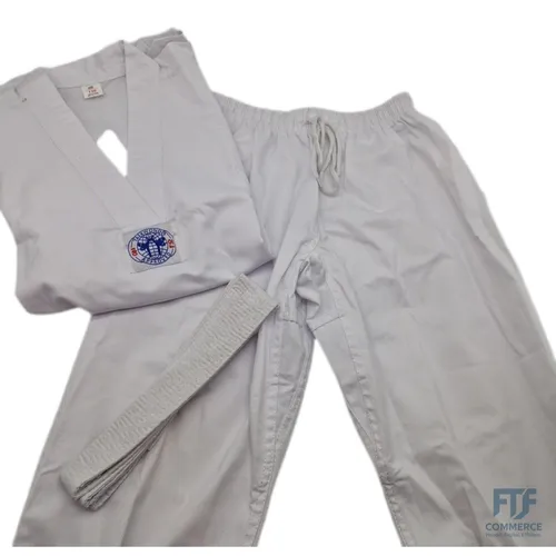 Kwon Kinder kampsport 130 dragt Taekwondo Song Anzug, Weiß, 130 EU