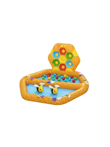Bestway Lil' Beehive Baby Pool & Ball Pit 2 in 1 (52639) - Wasserspielzeug für Babys, vielseitig als Pool und Ballgrube nutzbar, ideal für stundenlangen Spielspaß im Freien.