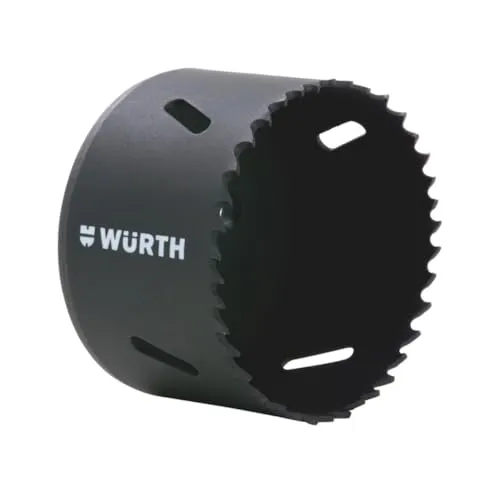Würth Zylindersäge HSCo8 Longlife und Speed 68mm - Lochsägen mit extrem schnellem Sägefortschritt und vibrationsarmem Arbeiten bis 38 mm Schnittiefe, ideal für präzise Schnitte.
