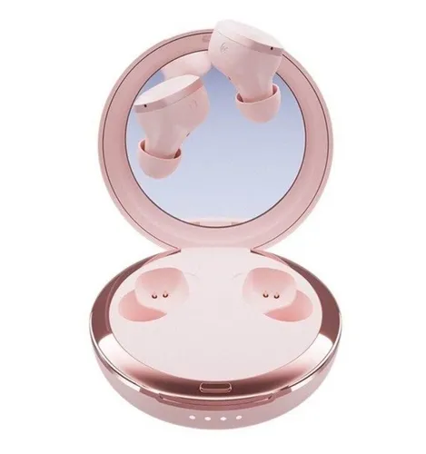 Happy Plugs ADORE - True Wireless Earphones in Pink - Kabellose Bluetooth-Kopfhörer mit Mikrofon, im stylischen Pink, ideal für Musikliebhaber und unterwegs.