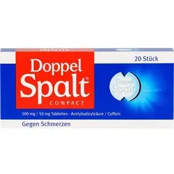 Doppel-Spalt Compact - Schmerzstillendes Arzneimittel für akute leichte bis mäßig starke Schmerzen und Fieber, mit 500 mg Acetylsalicylsäure und 50 mg Coffein für schnelle Linderung.