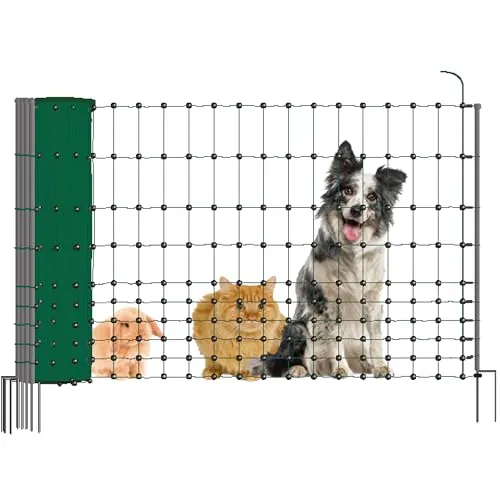 Kerbl Pet CampingNet 80cm - Mobile Einzäunung für Tiere - Gartennetze für sicheres Camping: Flexibles und stabiles Netz, ideal für den Schutz von Kleintieren und Gartenbereichen, einfach aufzubauen und inklusive praktischer Transporttasche.