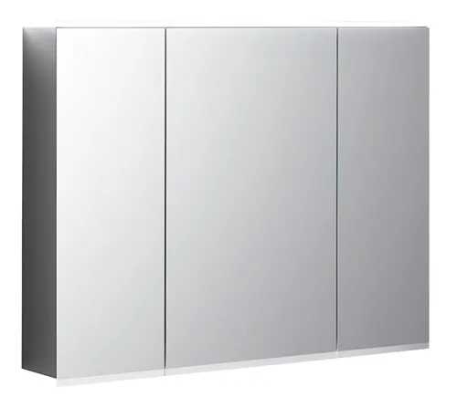 Geberit Option Plus Spiegelschrank 500594001 - Spiegelschrank 90x70x17,2 cm mit LED-Beleuchtung und Vergrößerungsspiegel, ideal für stilvolle Badezimmer mit praktischen SoftClosing-Türen.